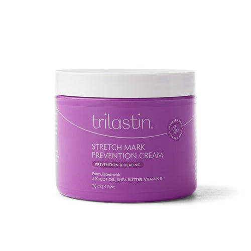 Trilastin Stretch Mark Cream for Pregnancy – Hydrating Belly Cream for Pregnant Women- Shea Butter & Vitamin E, Paraben Free, No Added Fragrances - Maternity Body Lotion for Belly, Hips, Thighs – 4 oz