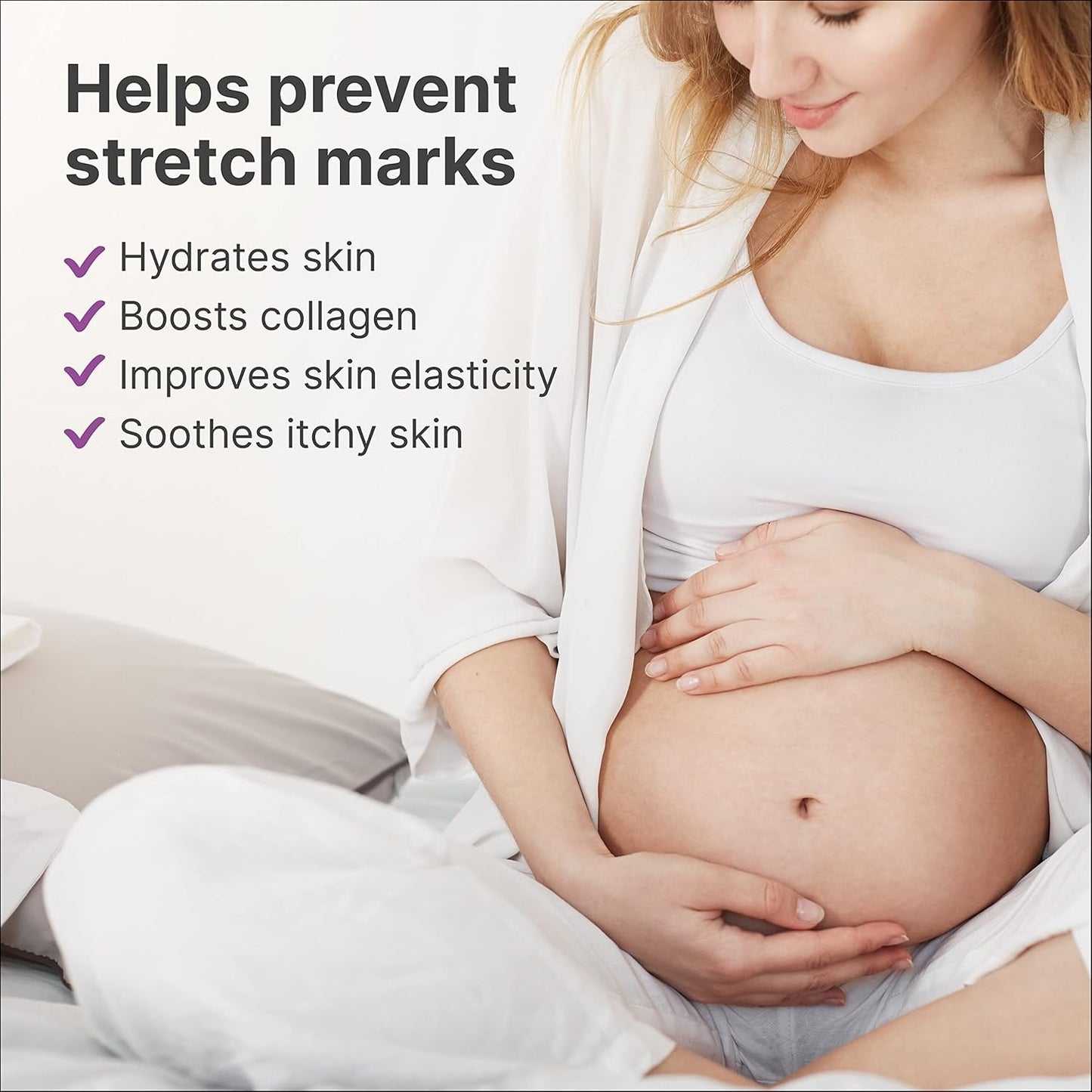 Trilastin Stretch Mark Cream for Pregnancy – Hydrating Belly Cream for Pregnant Women- Shea Butter & Vitamin E, Paraben Free, No Added Fragrances - Maternity Body Lotion for Belly, Hips, Thighs – 4 oz